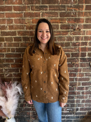 Zoey Button-Up Shirt | Brown