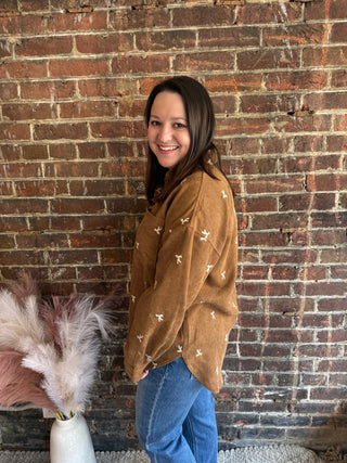 Zoey Button-Up Shirt | Brown