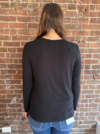 Sarah Basic Long Sleeve| Black