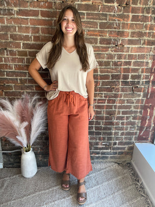Farah Pants | Red Clay
