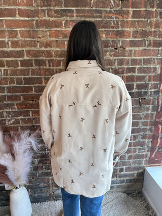 Zoey Button-Up Shirt | Ecru