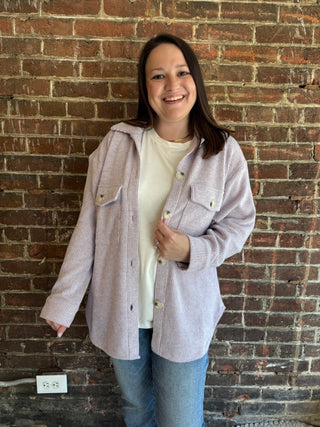 Bailey Shacket | Lavender