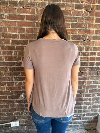 Sally Basic Tee | Mocha