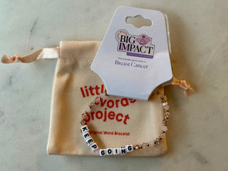 Keep Going-Breast Cancer Bracelet