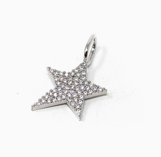 Jazzy Star Charm | Silver