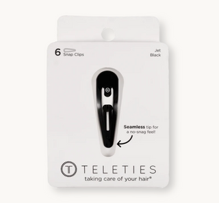 Jet Black Snap Clip (6ct)