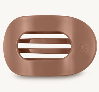 Mocha Mousse Large Flat Round Hair Clip