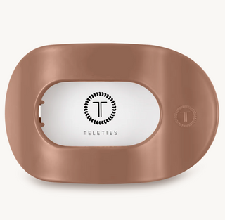 Mocha Mousse Medium Flat Round Hair Clip