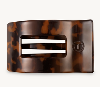 Tortoise Large Flat Rectangle Hair Clip