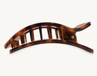 Tortoise Small Flat Rectangle Hair Clip