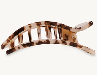 Blonde Tortoise Small Flat Rectangle Hair Clip