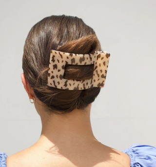 Blonde Tortoise Large Flat Rectangle Hair Clip