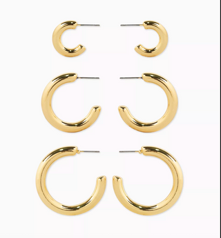 Lightweight Gold Hoop Set