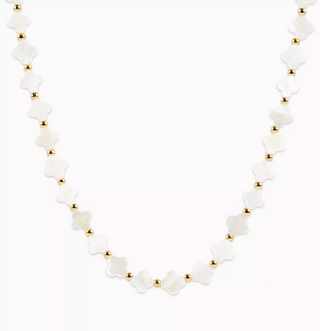 Pearl Clover Choker Necklace