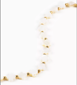 Pearl Clover Choker Necklace