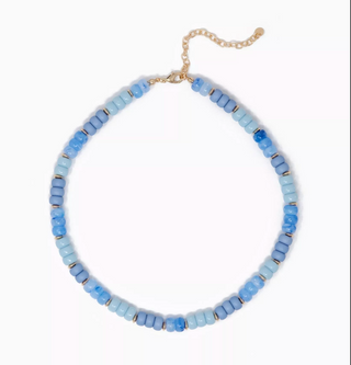 Blue Skies Beaded Necklce