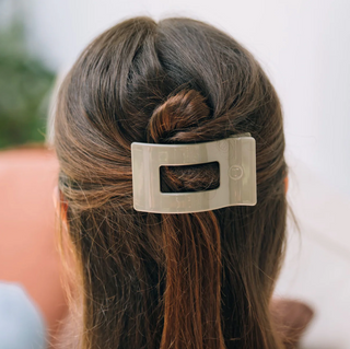 Sage it ain't so Small Flat Rectangle Hair Clip