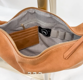 Netty Nubuck Crossbody | Black