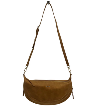 Netty Nubuck Crossbody | Camel