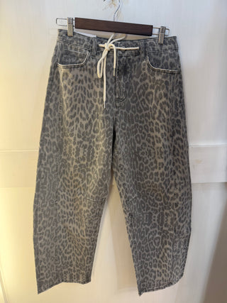 Kate Leopard Barrel Jeans