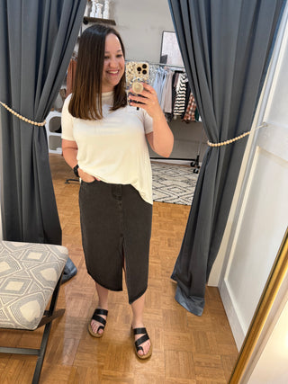 Harper Denim Skirt