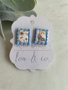 Floral Stamp Earrings