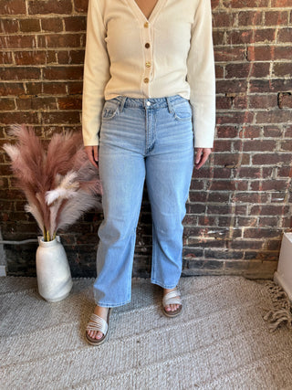 Kate Light Wash Barrel Jeans