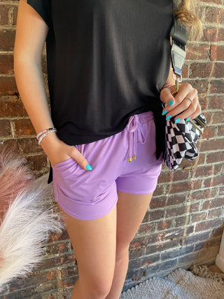 Solid Lavender Everyday Shorts