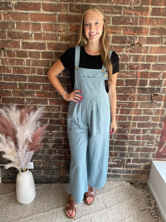 Fran Overall Jumpsuit | Light Denim