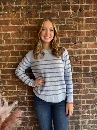 Everly Sweater | Light Blue