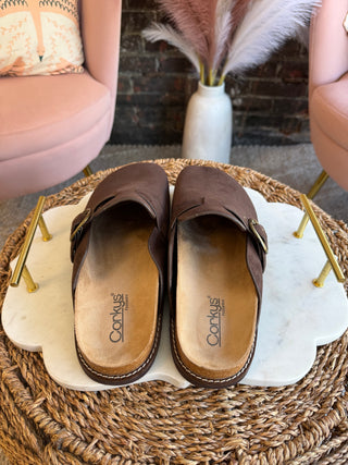 Distracted | Chocolate Faux Suede