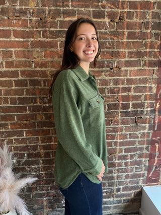 Bailey Shacket | Forrest Green