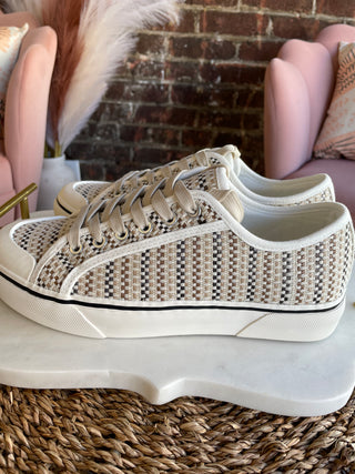 Waiting List Sneakers | Tan Combo