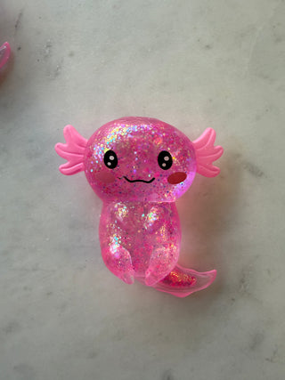 Squishy Glitter Axolotl Toy
