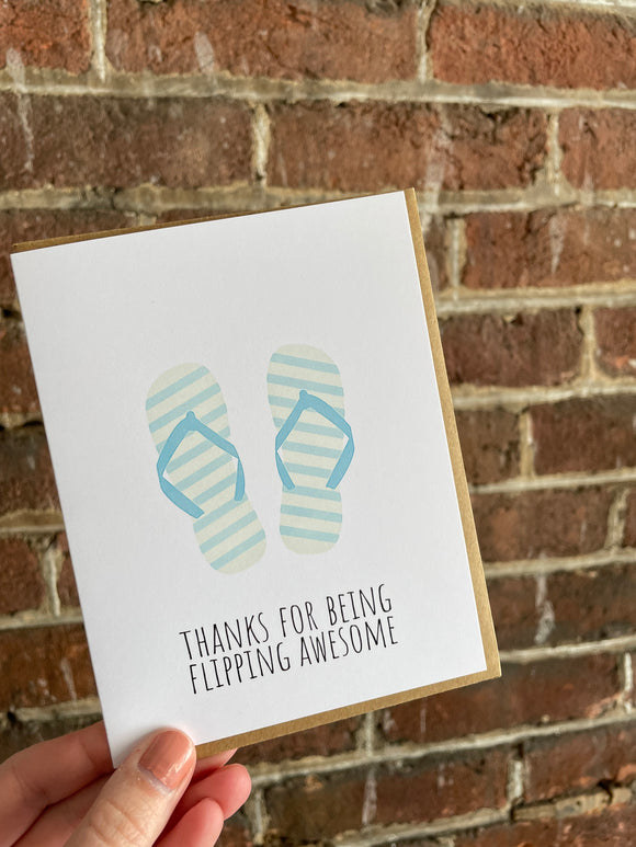 Flipping Awesome-Thank You Card
