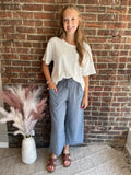 Farah Pants | Slate Blue
