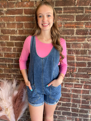 Rylee Denim Romper