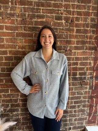 Bailey Shacket | Denim Blue