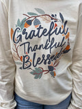 Grateful, Thankful, Blessed Long Sleeve