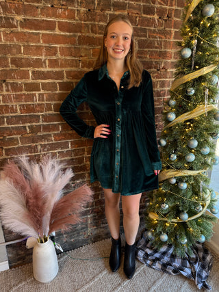 Selena Dress | Emerald