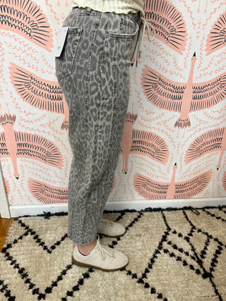 Kate Leopard Barrel Jeans