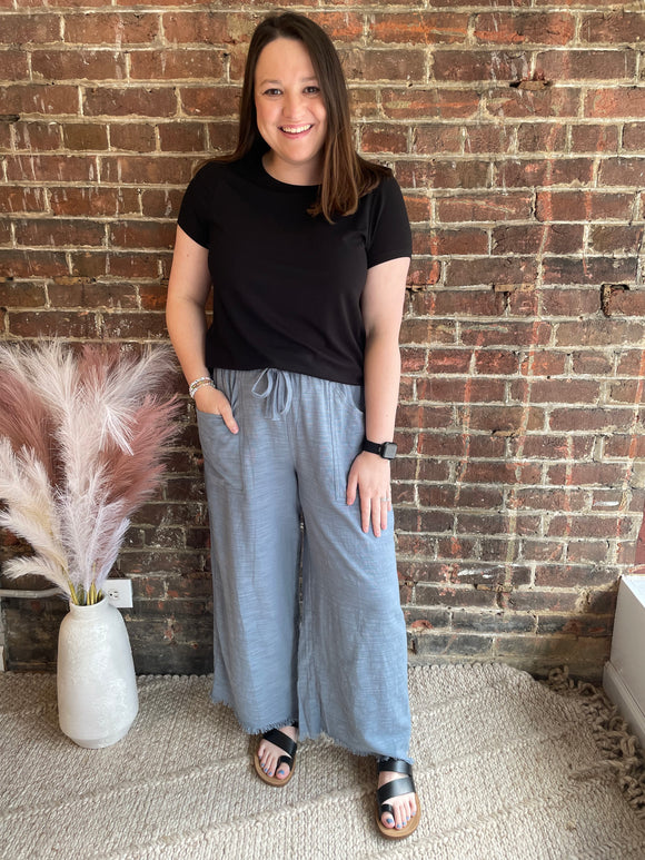 Farah Pants | Slate Blue