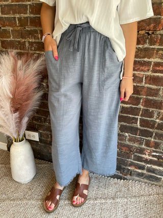 Farah Pants | Slate Blue
