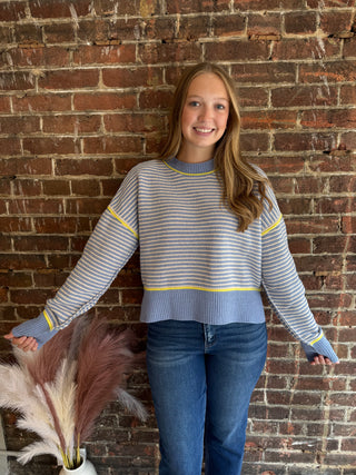 Payton Sweater | Blue