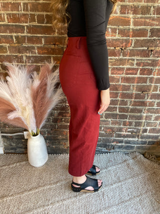 Luna Pants | Maroon