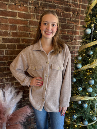 Bailey Shacket | Brown