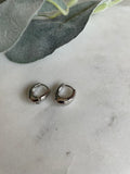 Basic Silver Huggie Earrings