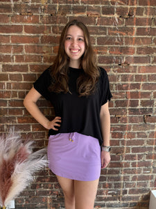 Solid Lavender Skort