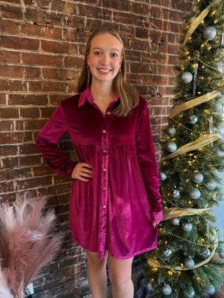 Selena Dress | Magenta