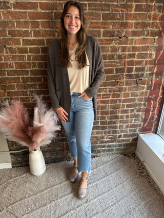 Victoria High Rise Straight Crop Jeans